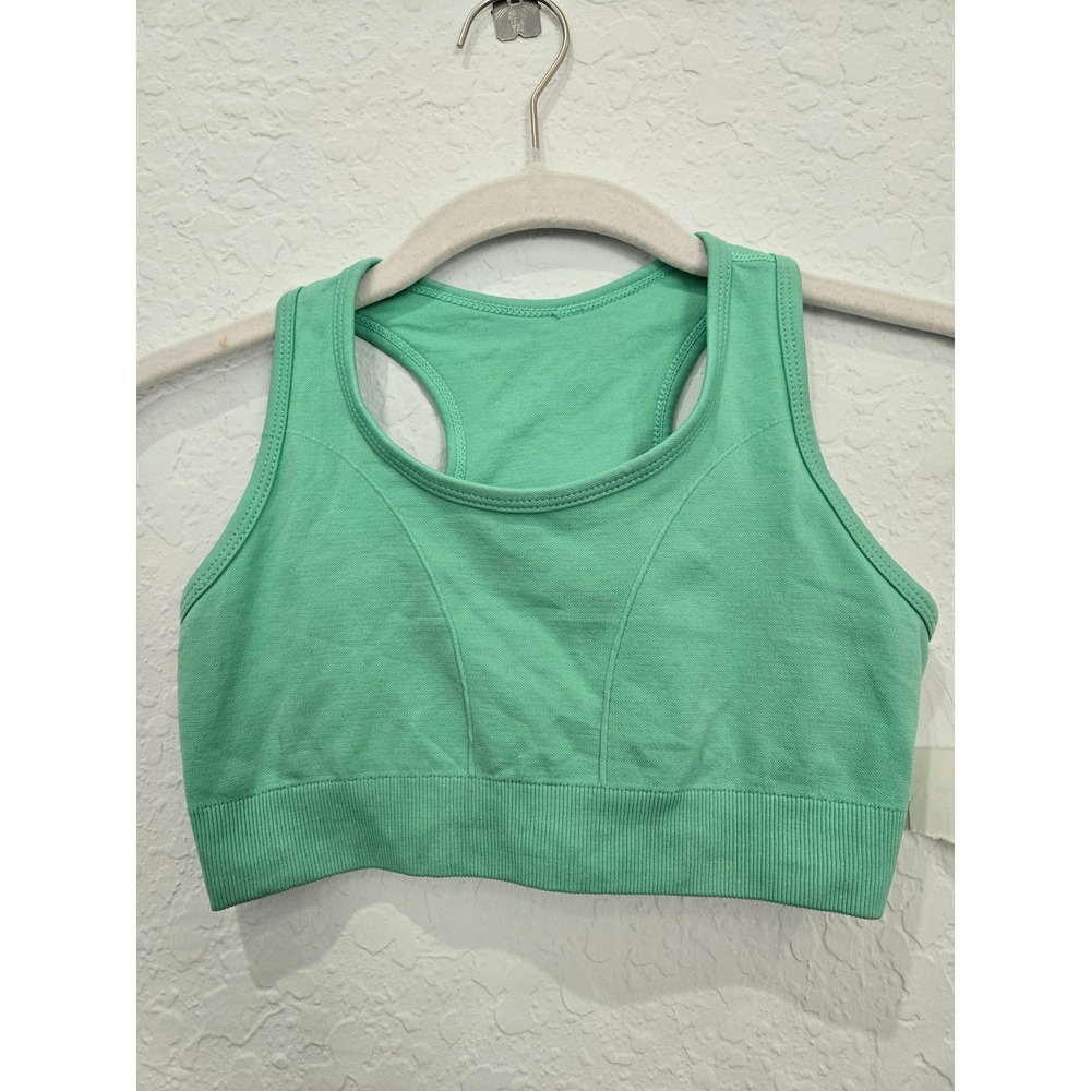 Zella Girls' Activewear Racerback Sports‎ Bra Mint Green Size L (14)